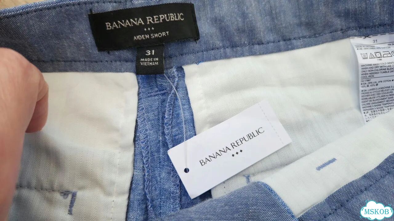 Шорты новые Banana republic, размер 31, ткань лён фото 2