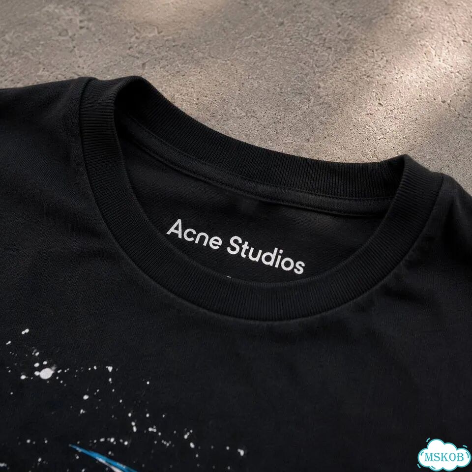 Футболка Acne Studios Andromeda черная хайп фото 4