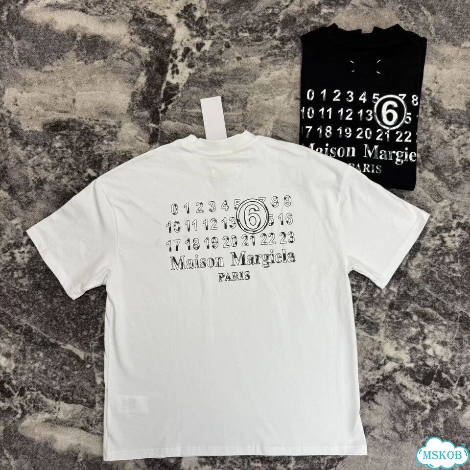 Футболка Maison margiela mm ss26 цифры фото 1