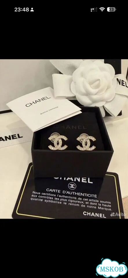 Серьги chanel mini limited edition cruise фото 1