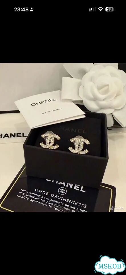 Серьги chanel mini limited edition cruise фото 2