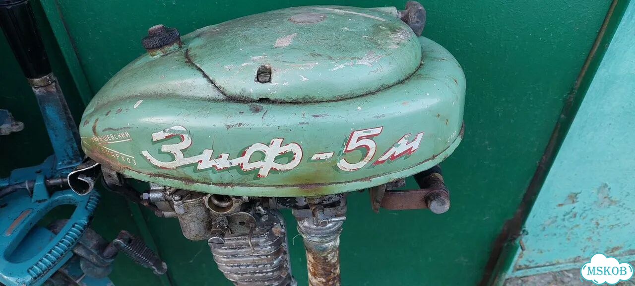 Ретро лодочный мотор зиф -5 М Стрела СССР 1953г фото 5