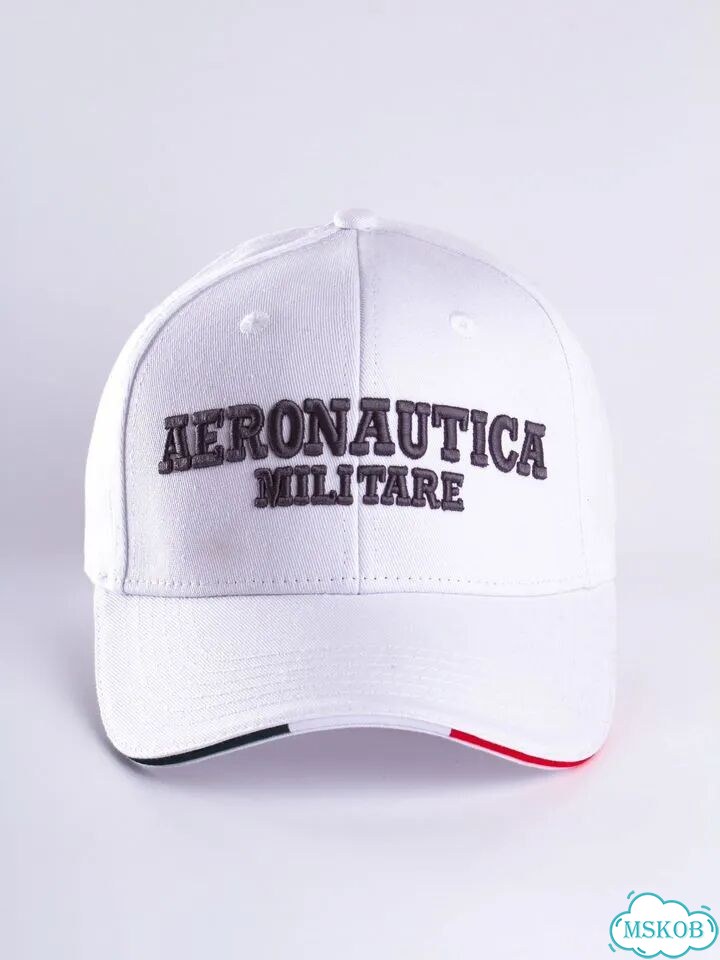 Бейсболка фирменная Aeronautica Militare белая фото 2