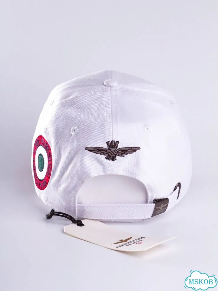 Бейсболка фирменная Aeronautica Militare белая фото 3