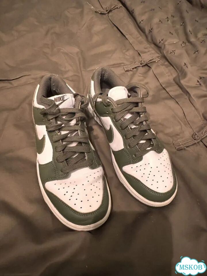 Nike dunk olive оливковые кеды фото 1