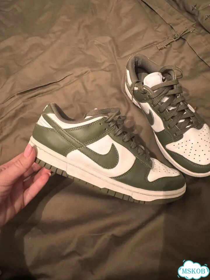Nike dunk olive оливковые кеды фото 2