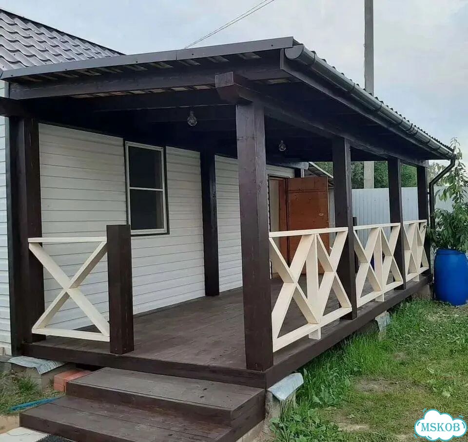 Пристройки к дому, террасы, веранды, беседки фото 3