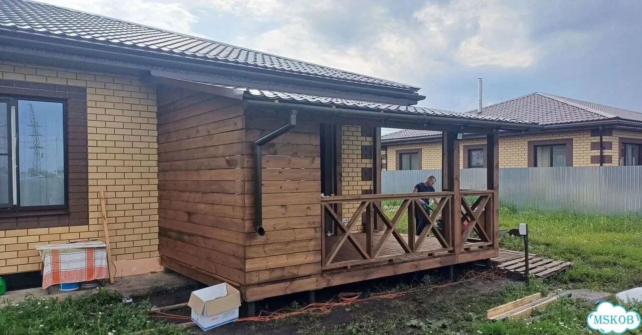 Пристройки к дому, террасы, веранды, беседки фото 6