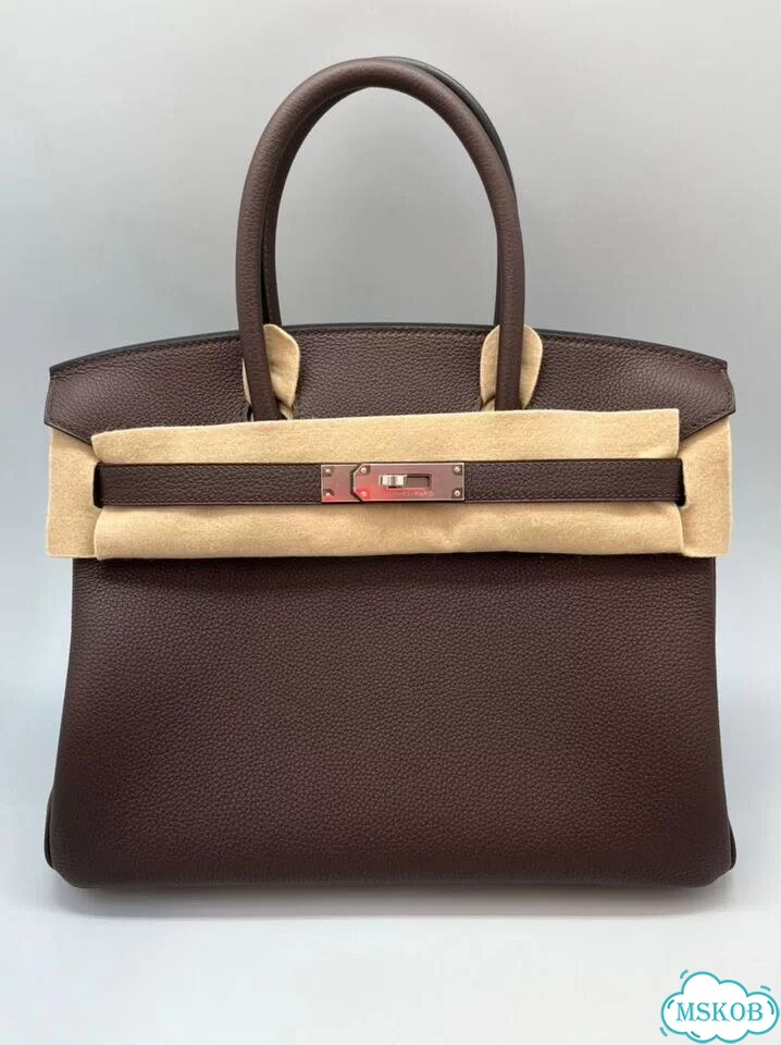 Сумка натуральная кожа Togo Birkin 30 Hermes фото 7