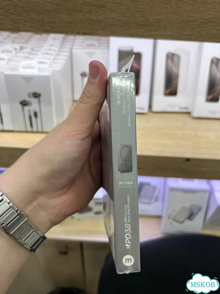 Повербанк Momax Q.Mag X 5.000mAh Titanium Оригинал фото 4