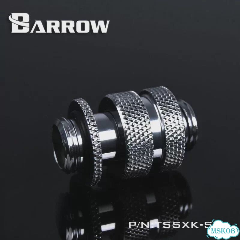 Barrow Соединительная труба G1/4 регулируемая латунная 41-69MM Gold фото 4