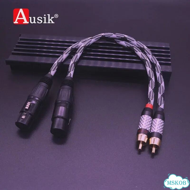 Ausik AS026 RCA-XLR кабель, 0.2м, RCA To Male XLR фото 2