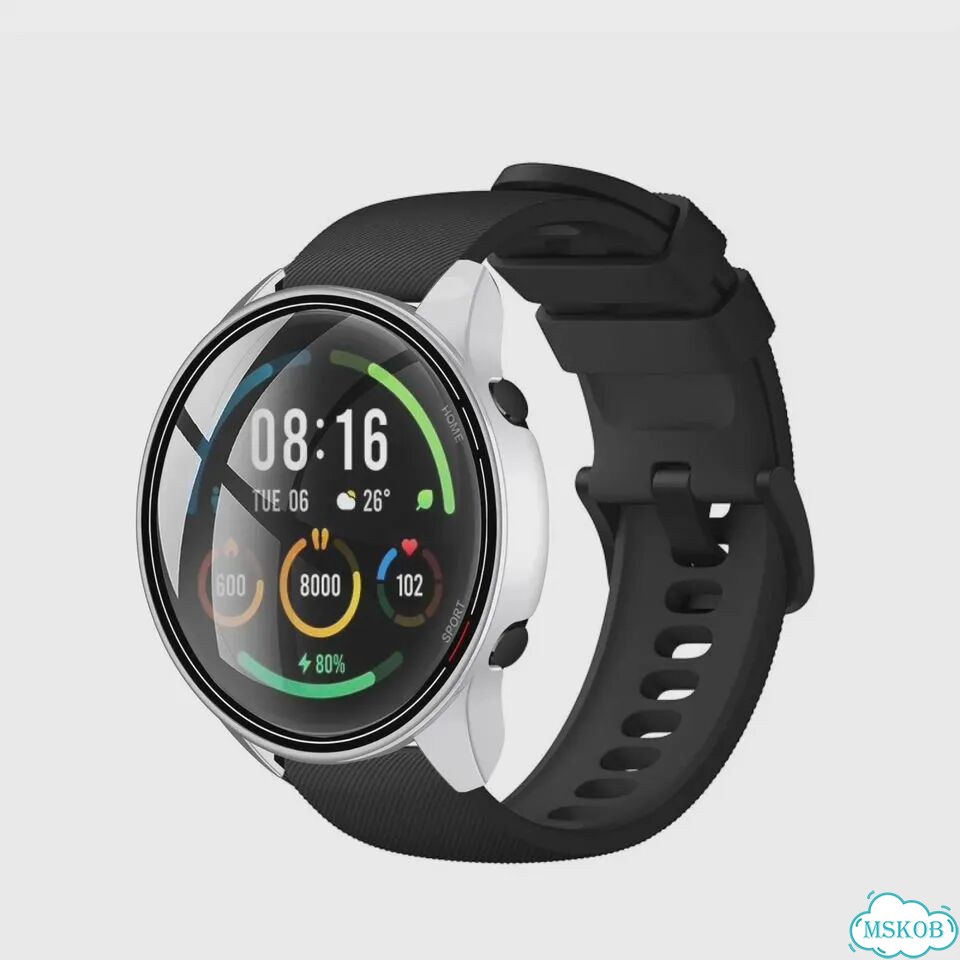 Защитный чехол Setoobay для Xiaomi Mi Watch Color Silver-Glass Case фото 1