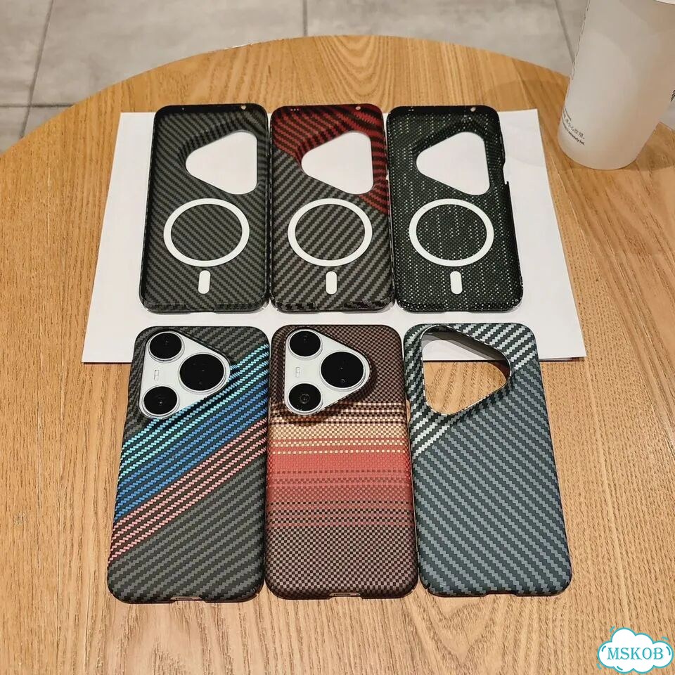 Чехол Huawei Pura 80 Colorful, карбон, противоударный фото 2