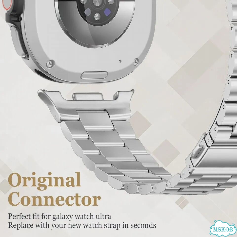 Металлический ремешок caowtan для Samsung Galaxy Watch 8 classic Galaxy Ultra 47MM, S фото 3