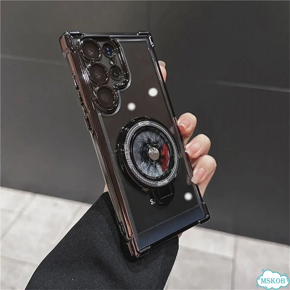 Черный чехол на Samsung Galaxy A25 5G с магнитом фото 1