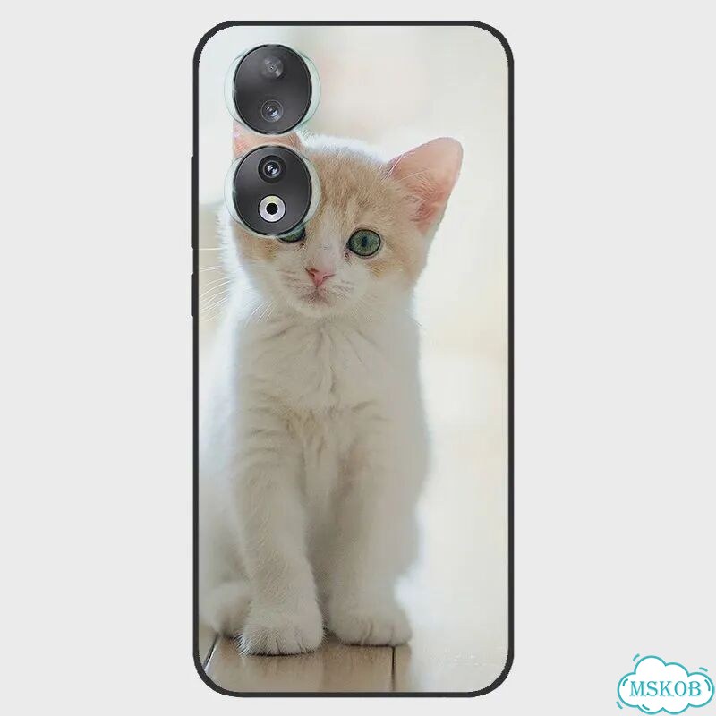 Чехол для Honor 90/90 Pro/90 Lite Coque тпу черный Мягкий силиконовый модный чехол для телефона Cute фото 1