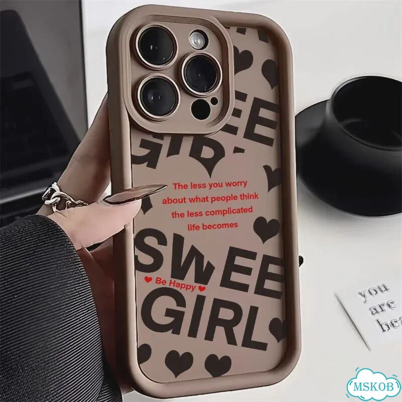 Чехол для телефона с сердечками для iPhone 16 Pro Max, iPhone 11, 17, 14, iPhone17 Про, Brown DG57 фото 5