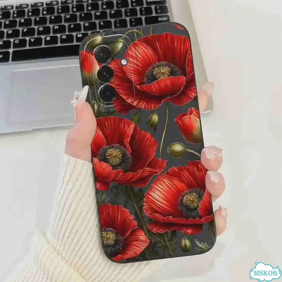 Для Samsung Galaxy A36 5G 2025 Чехол Luxury Flower Love Мягкая силиконовая задняя крышка для Samsung фото 1