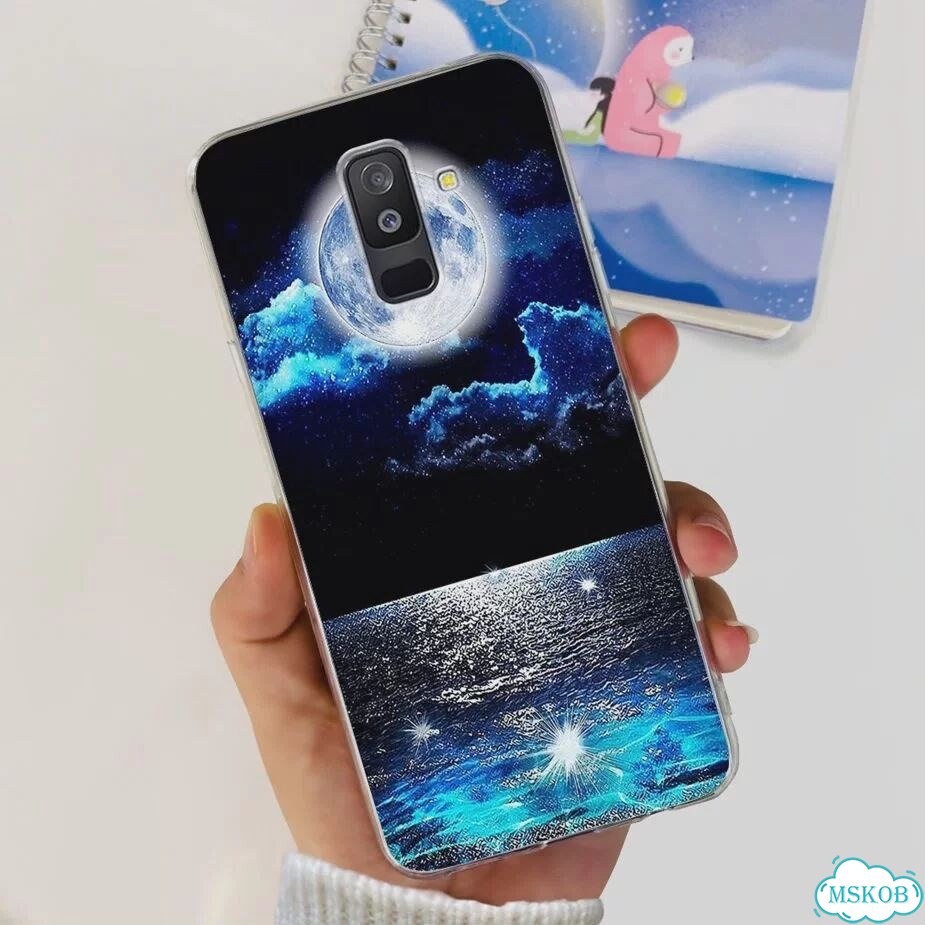 Чехол для Samsung Galaxy A6 Plus 2018 A6 + милый чехол с рисунком, мягкий силиконовый чехол для теле фото 1