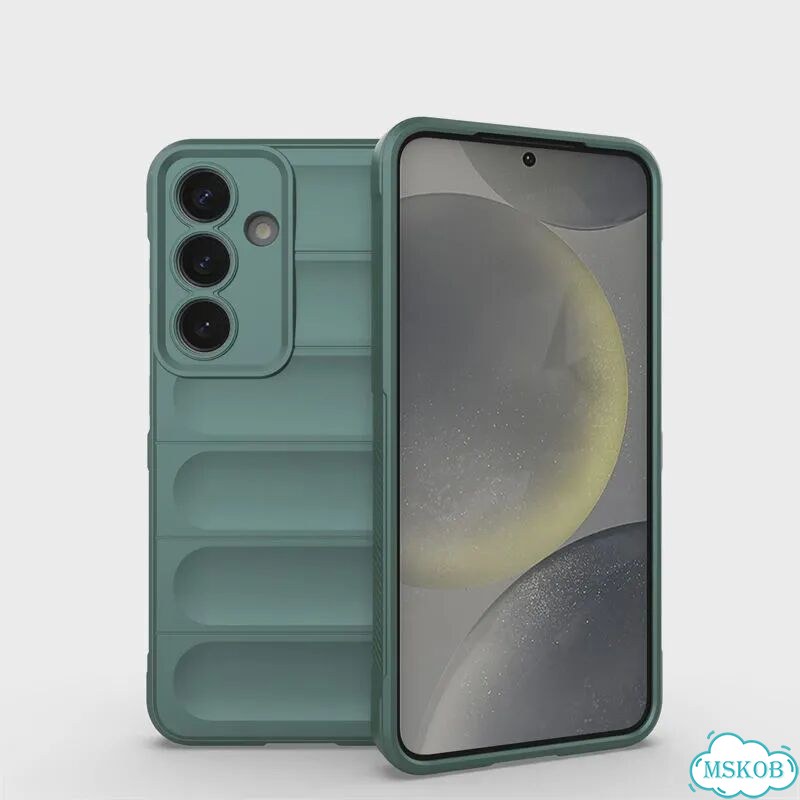 Чехол Samsung Galaxy S25 Темно-зеленый, противоударный фото 1