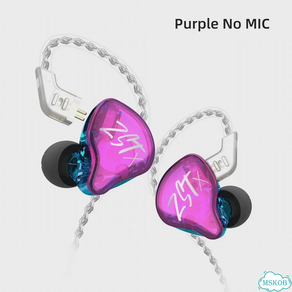 KZ ZST X Purple No Mic наушники фото 1