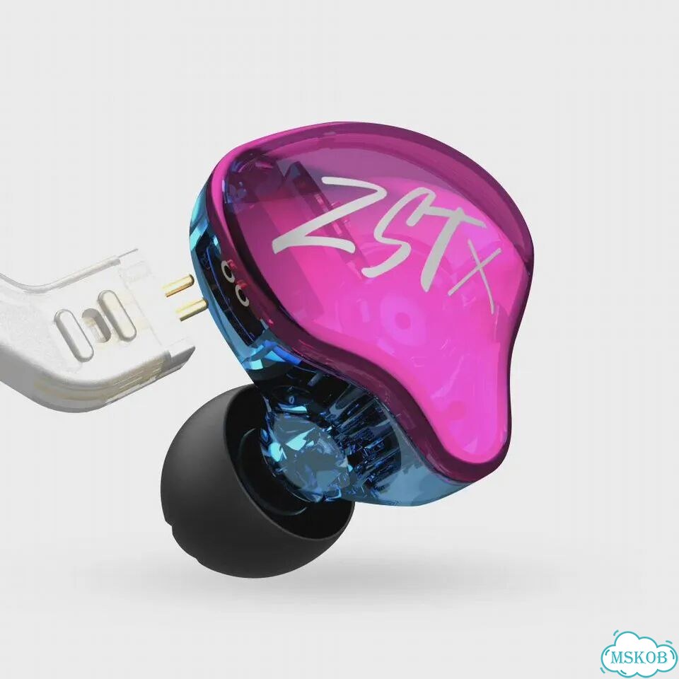 KZ ZST X Purple No Mic наушники фото 2