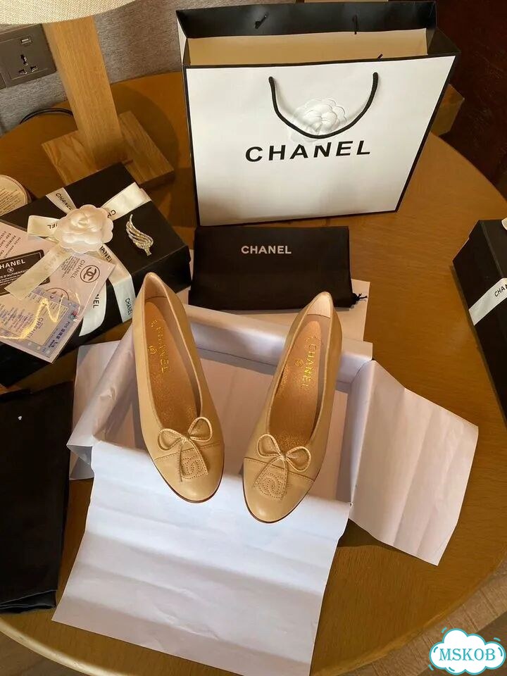 Балетки Chanel бежевые 36-40 фото 1