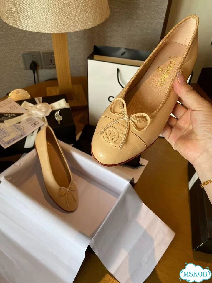 Балетки Chanel бежевые 36-40 фото 2