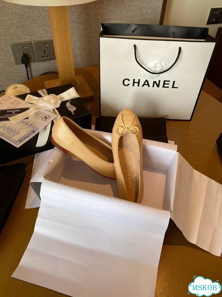 Балетки Chanel бежевые 36-40 фото 4