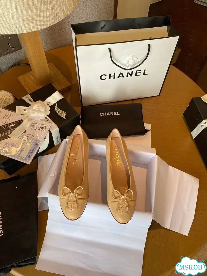 Балетки Chanel бежевые 36-40 фото 5
