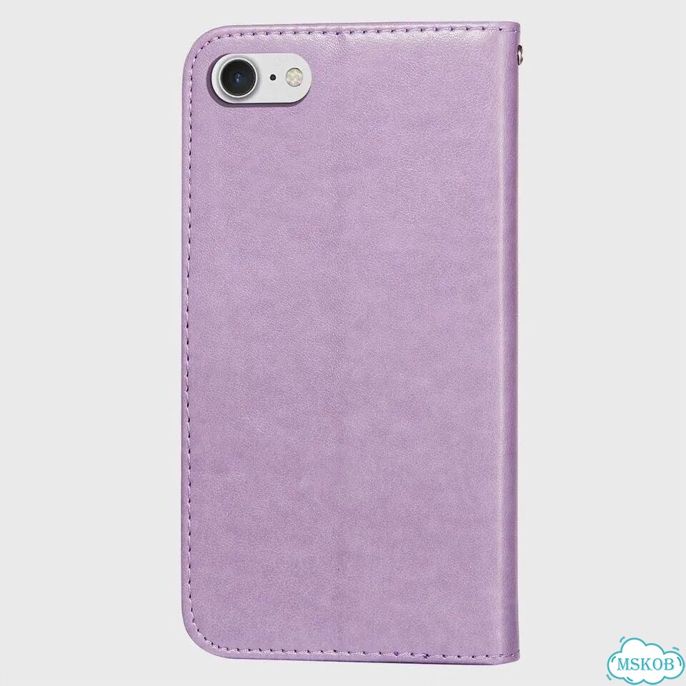 Чехол-книжка с тремя полосками для Apple iPhone 13 XR X XS 11 Pro Красный, Red, For iPhone 8 Plus фото 3