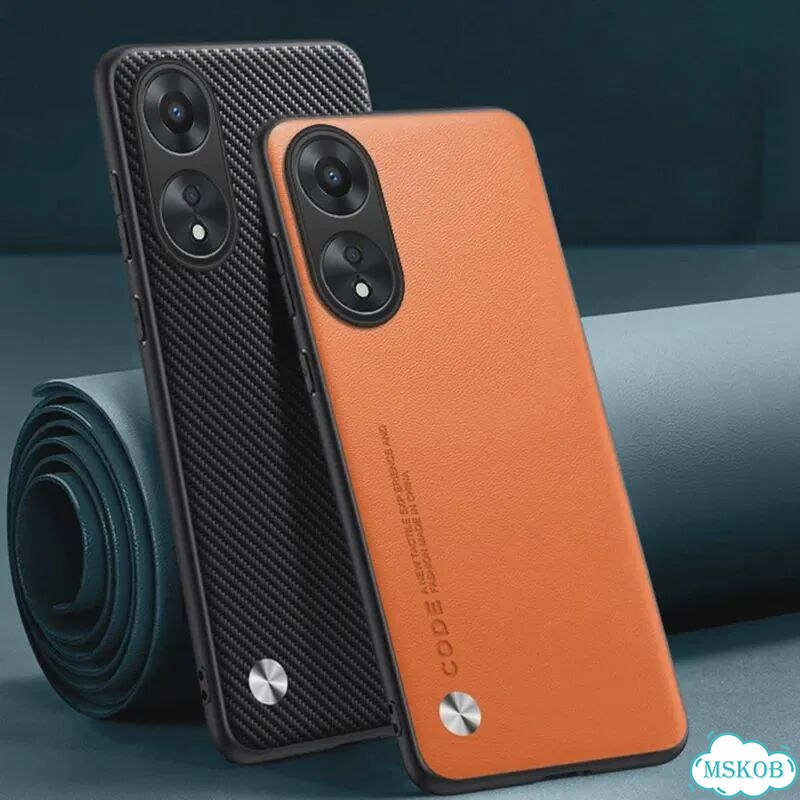 Оранжевый чехол для oppo A17, силикон фото 2