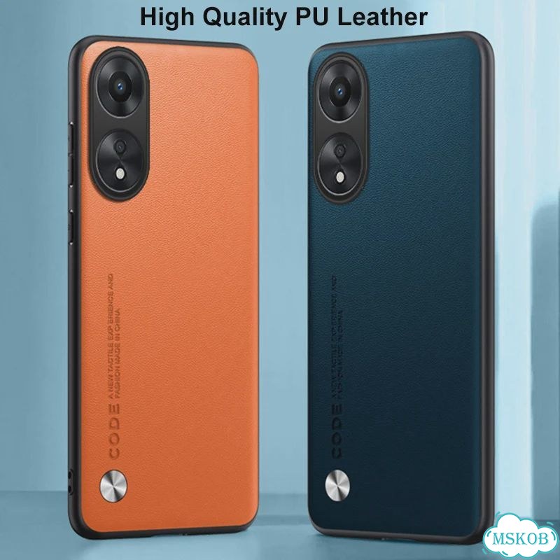 Оранжевый чехол для oppo A17, силикон фото 4