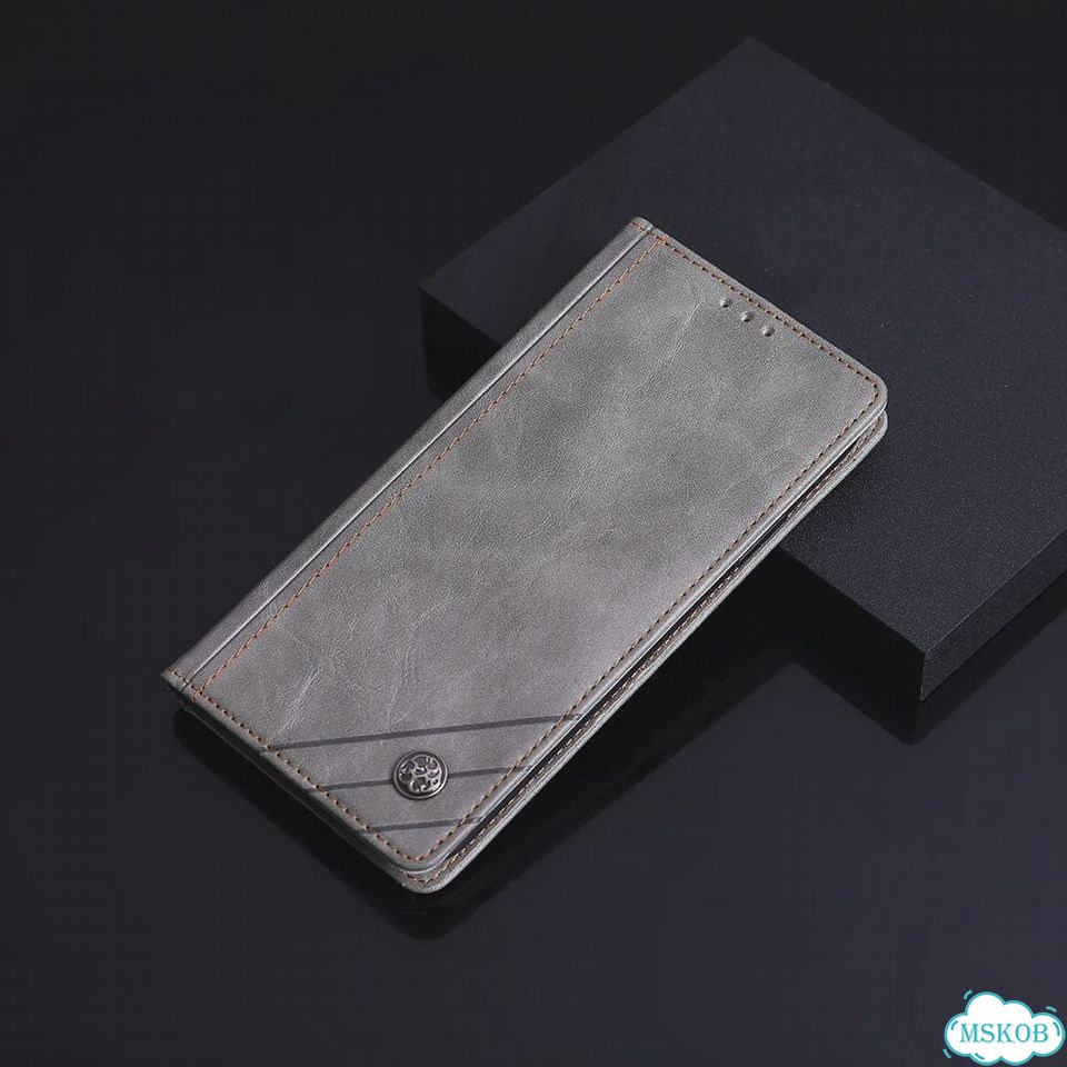 Кожаный чехол-книжка для Huawei Honor 8S 2020, Gray(1) фото 1