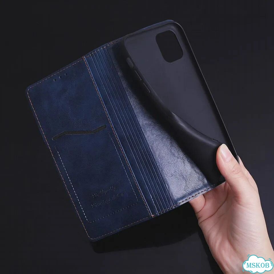 Кожаный чехол-книжка для Huawei Honor 8S 2020, Gray(1) фото 5