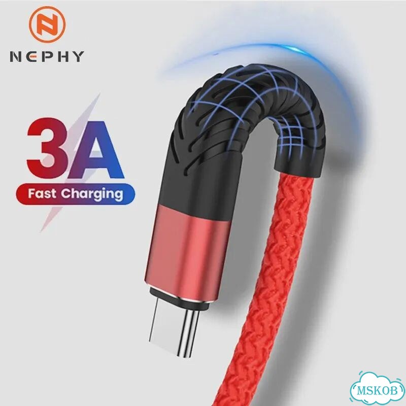 Красный кабель USB Type-C, 3 м фото 2