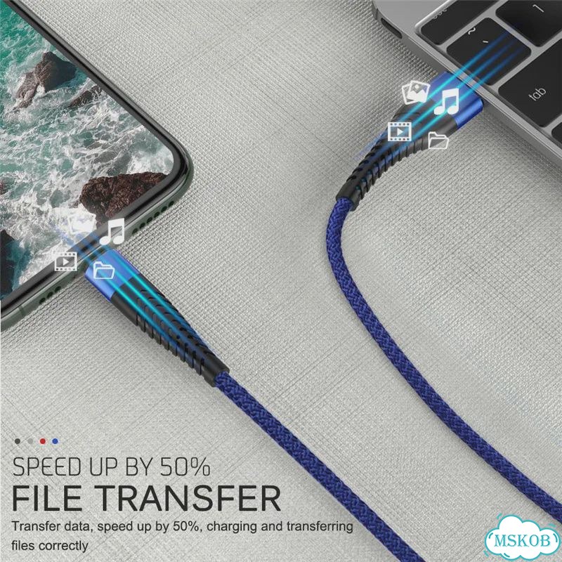 Красный кабель USB Type-C, 3 м фото 5