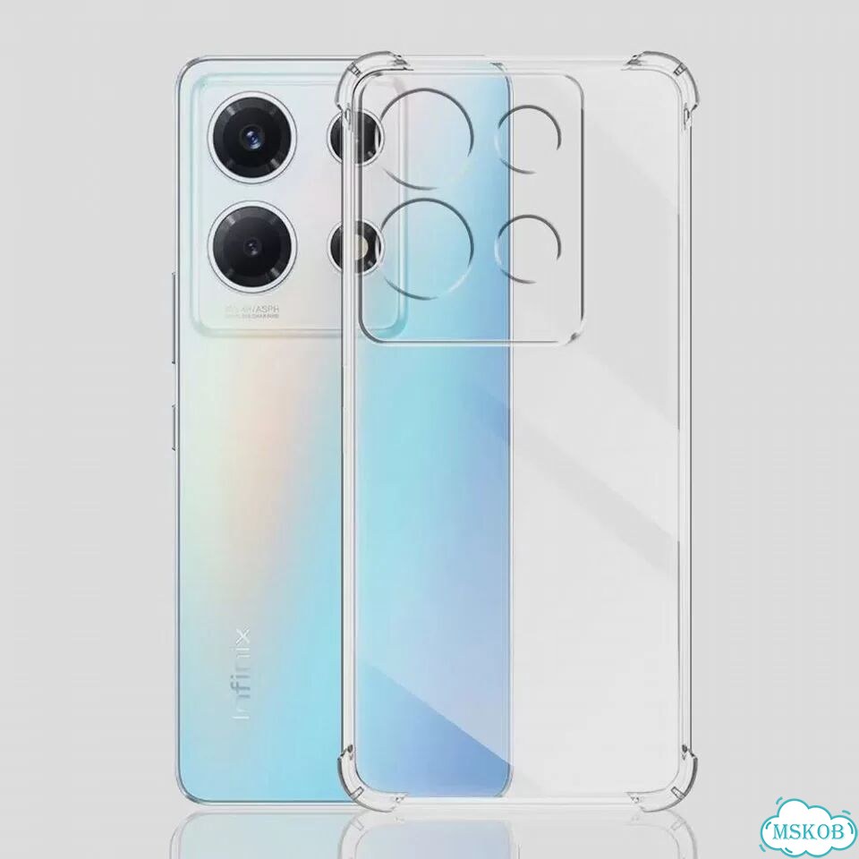 Противоударный чехол для Infinix Note 30 VIP, прозрачный, силикон фото 4