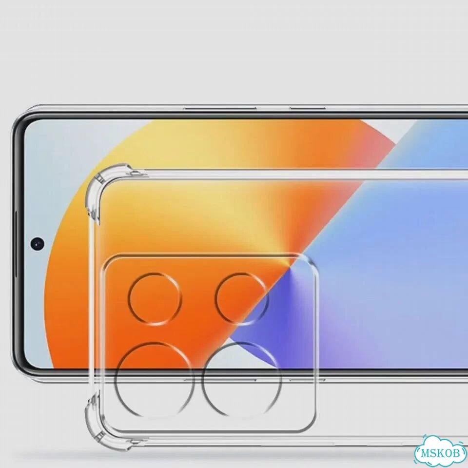 Противоударный чехол для Infinix Note 30 VIP, прозрачный, силикон фото 6