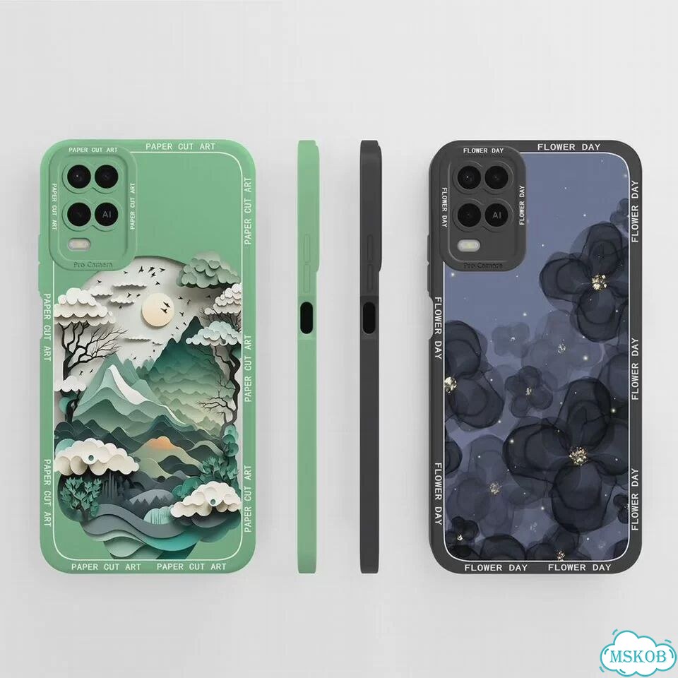 Чехол oppo A54 изумрудный, силикон TYG439 фото 2
