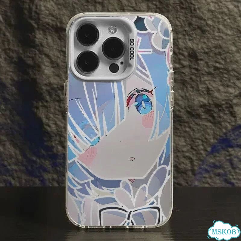 Чехол для iPhone 15 Pro Max с аниме Rem фото 1