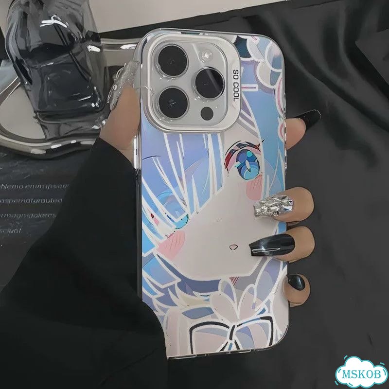 Чехол для iPhone 15 Pro Max с аниме Rem фото 2