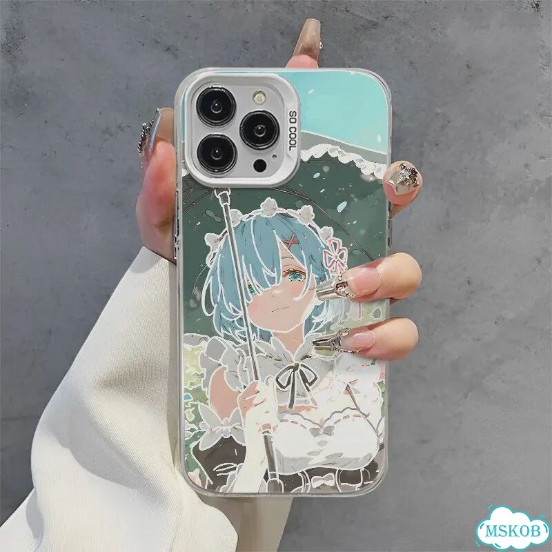 Чехол для iPhone 15 Pro Max с аниме Rem фото 3