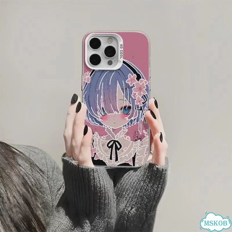 Чехол для iPhone 15 Pro Max с аниме Rem фото 4