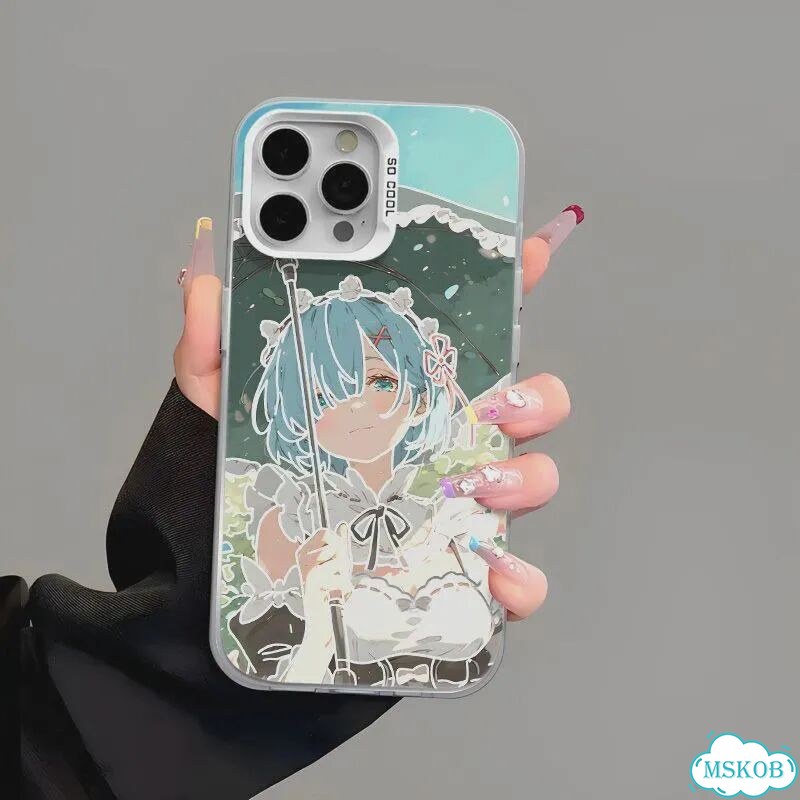 Чехол для iPhone 15 Pro Max с аниме Rem фото 5