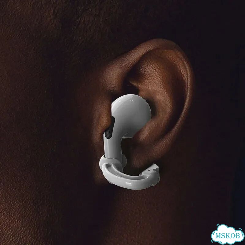Зажим для наушников lmdaoo силиконовый для Apple AirPods Pro Черный, Black фото 4