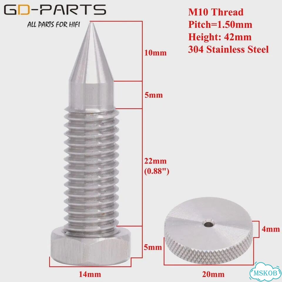 Стойка для динамика GD-parts M10, нержавеющая сталь фото 3