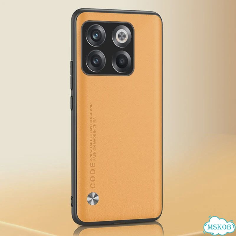 Роскошный кожаный чехол для OnePlus Ace Pro Ace Racing 5G, Оранжевый, Yellow, For OnePlus Ace фото 1