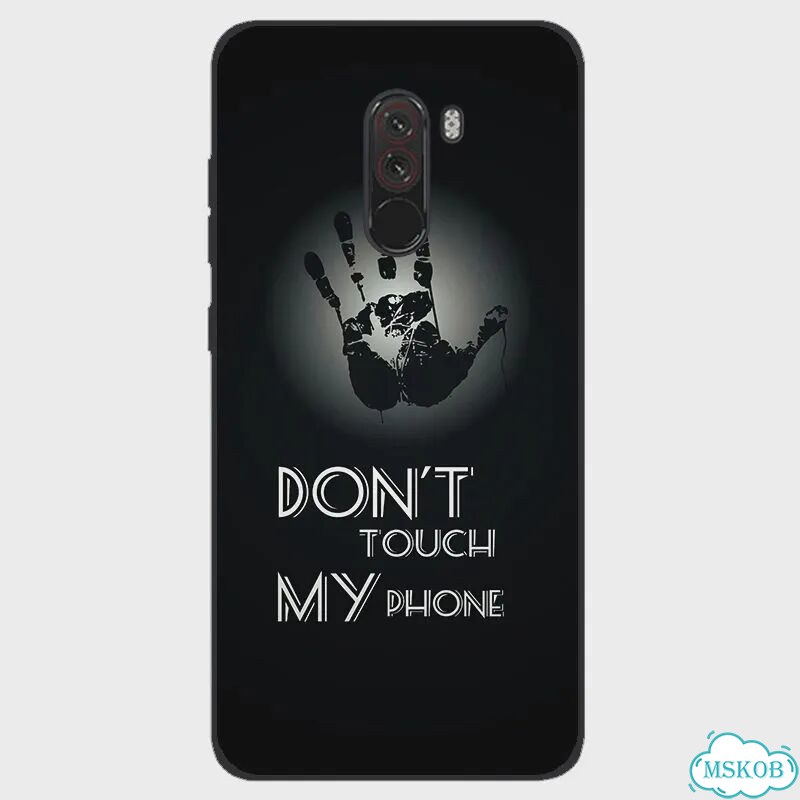 Чехол для Xiaomi Pocophone F1, черный, B118 фото 1